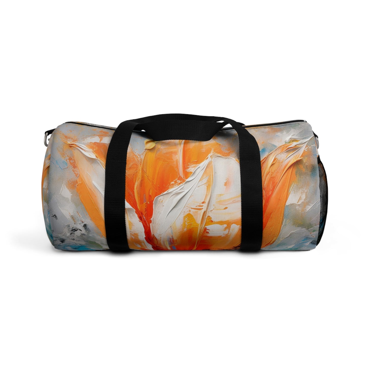 Duffel Bag with Vibrant Orange Tulip: Embrace the Beauty of Nature