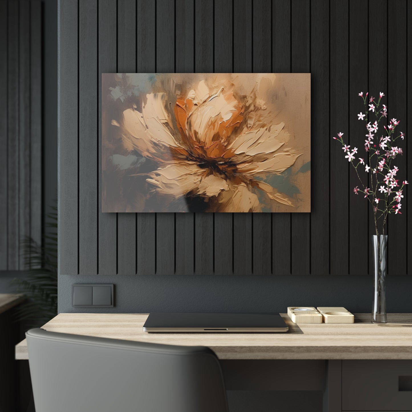 Artistic Fusion: Acrylic Prints Infused with Tan Hua-Inspired Abstract Art
