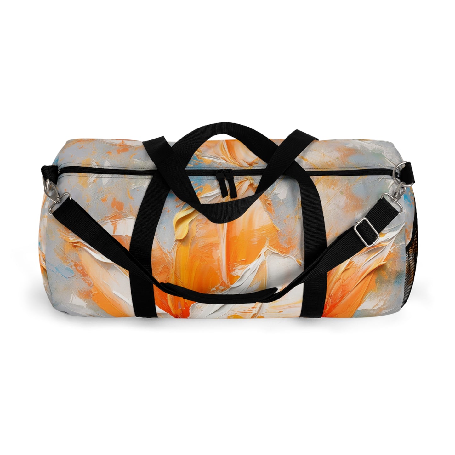 Duffel Bag with Vibrant Orange Tulip: Embrace the Beauty of Nature