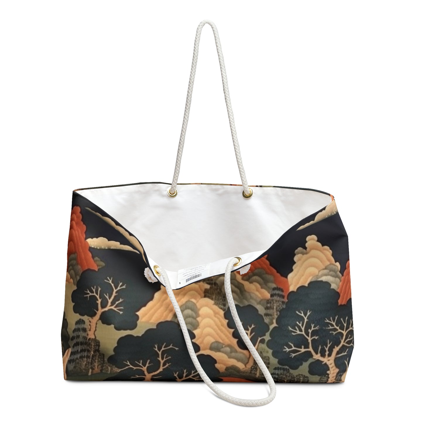 Tapestry Treasures: Japanese-inspired Weekender Bag for Art Lovers