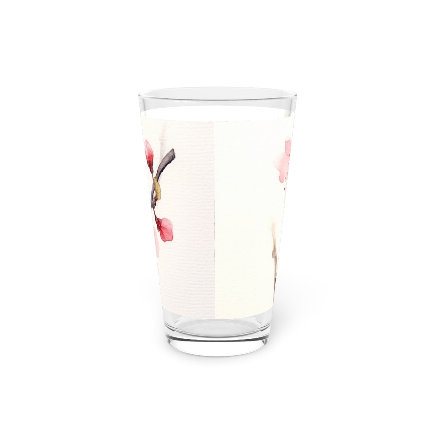 Watercolor Cherry Blossom Pint Glass