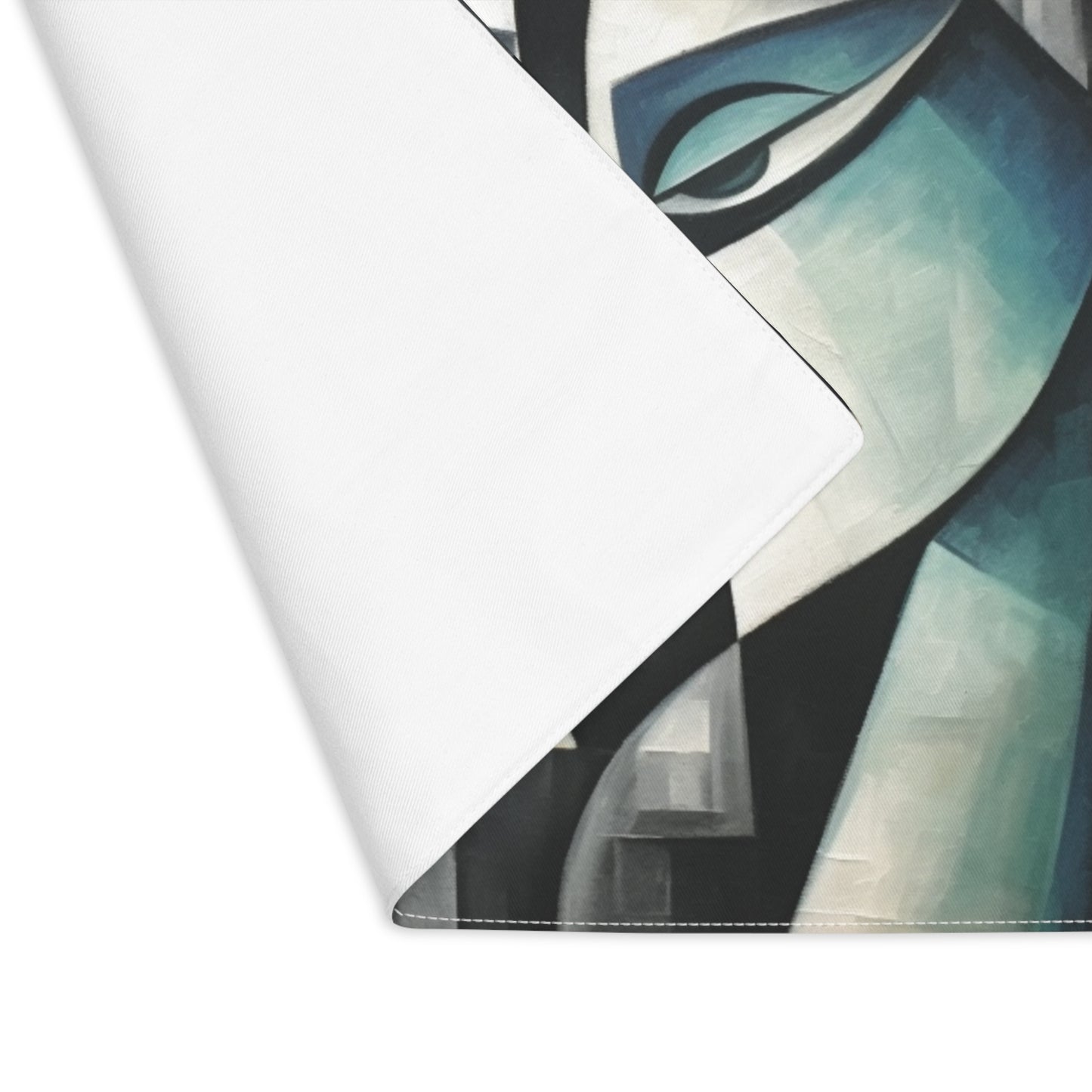 Placematwith Cubist Art: Artistic Finesse and Abstract Flair