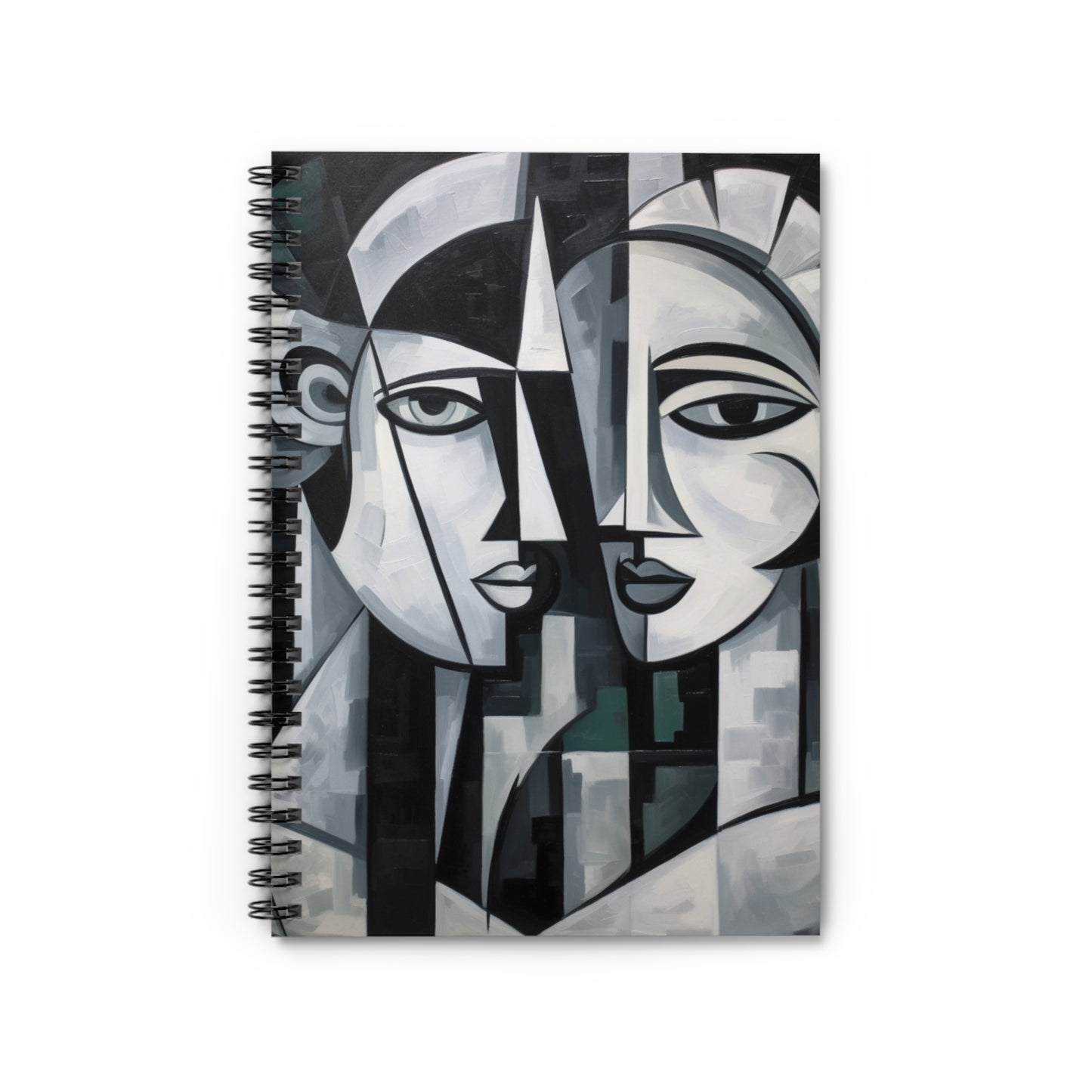 Cubist Style Abstract Painting Spiral Notebook: Drink in the Avant-garde Beauty