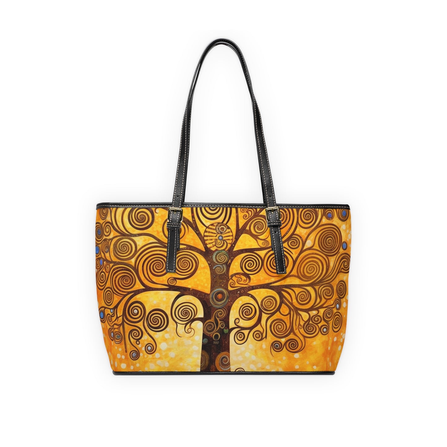 The Tree of Life PU Leather Shoulder Bag: A Modern Art Tribute to Gustav Klimt
