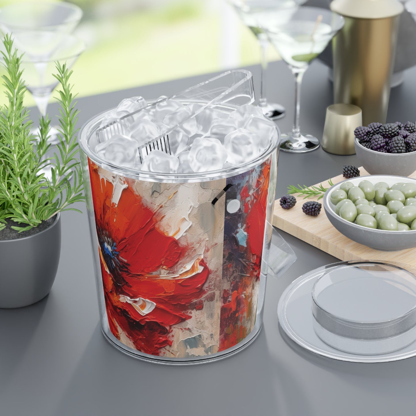 Unleash Your Creativity with Poppy Ice Bucket with Tongs: A Blossoming Artistic Journey