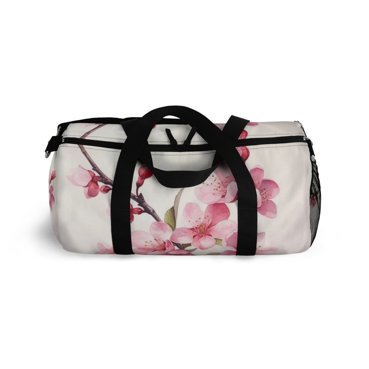 Artistic Flourish: Floral Watercolor Cherry Blossom Duffel Bag