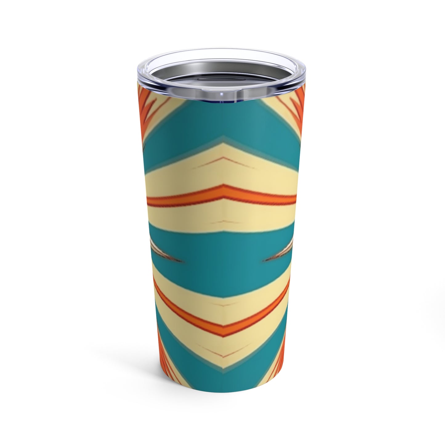 Midcentury Modern Chic: Starburst Candy Colored Tumbler with Abstract Art Influences