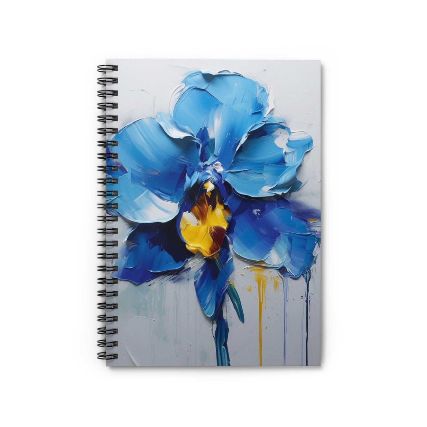 Orchid Dreams Abstract Spiral Notebook Ruled: Embrace the Allure of Painted Petals