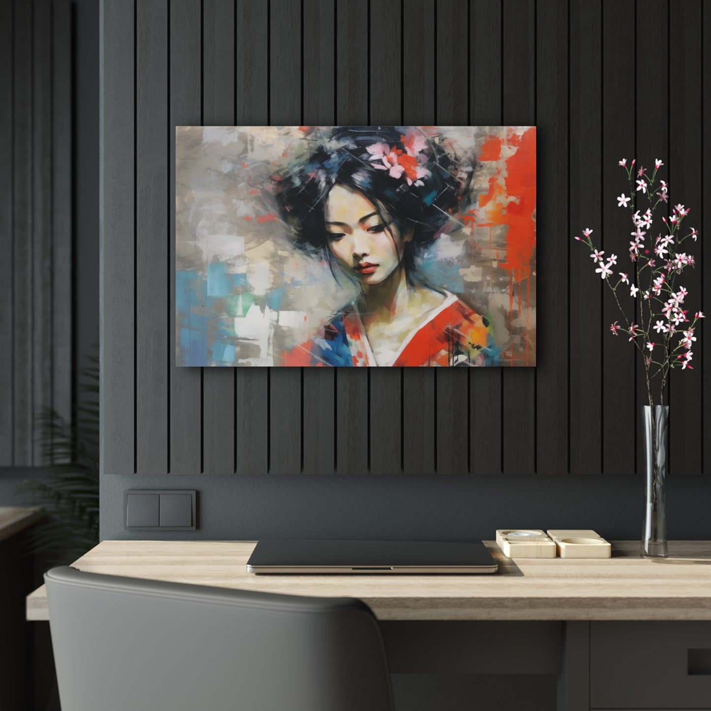 Acrylic Prints with Geisha Art: Japanese Artistic Flair