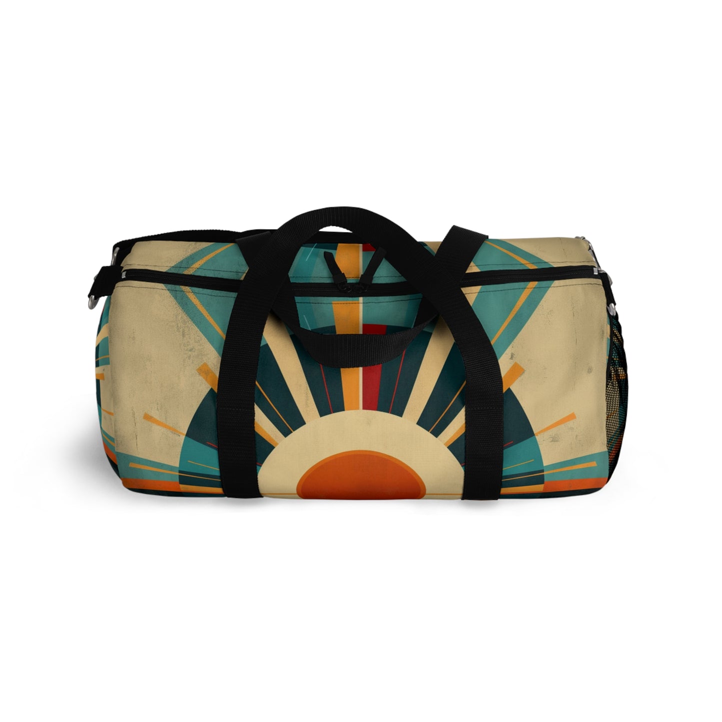Minimalist Sunshine: Midcentury Modern Sun Duffel Bag