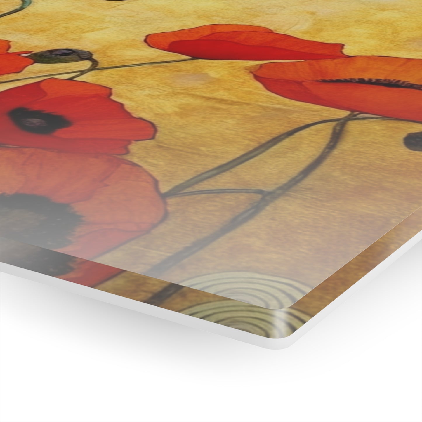 Acrylic Prints Adorned with Gustav Klimt's Poppies