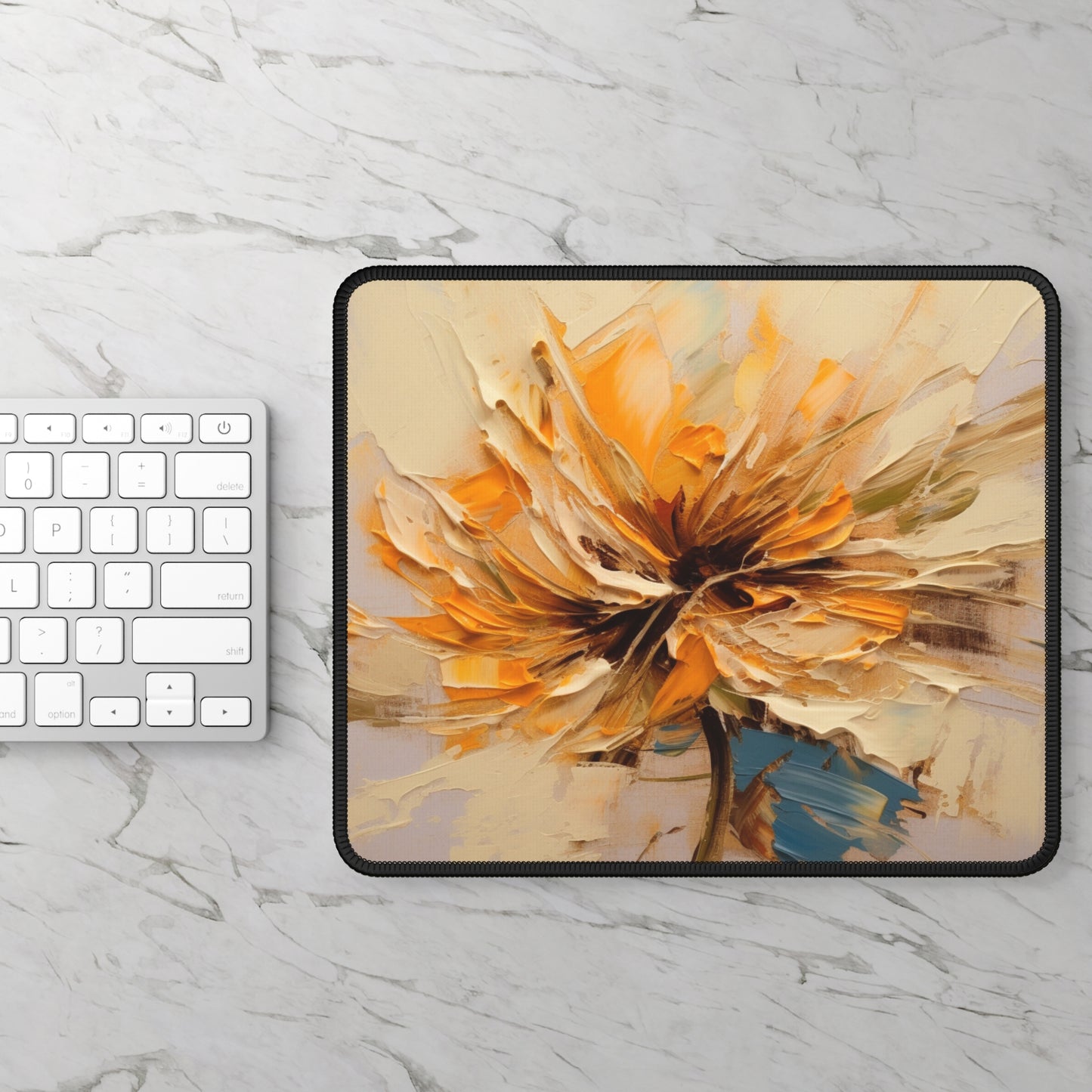 A Brush of Nature's Elegance: Gaming Mouse Pad for Artistic Flower Lovers