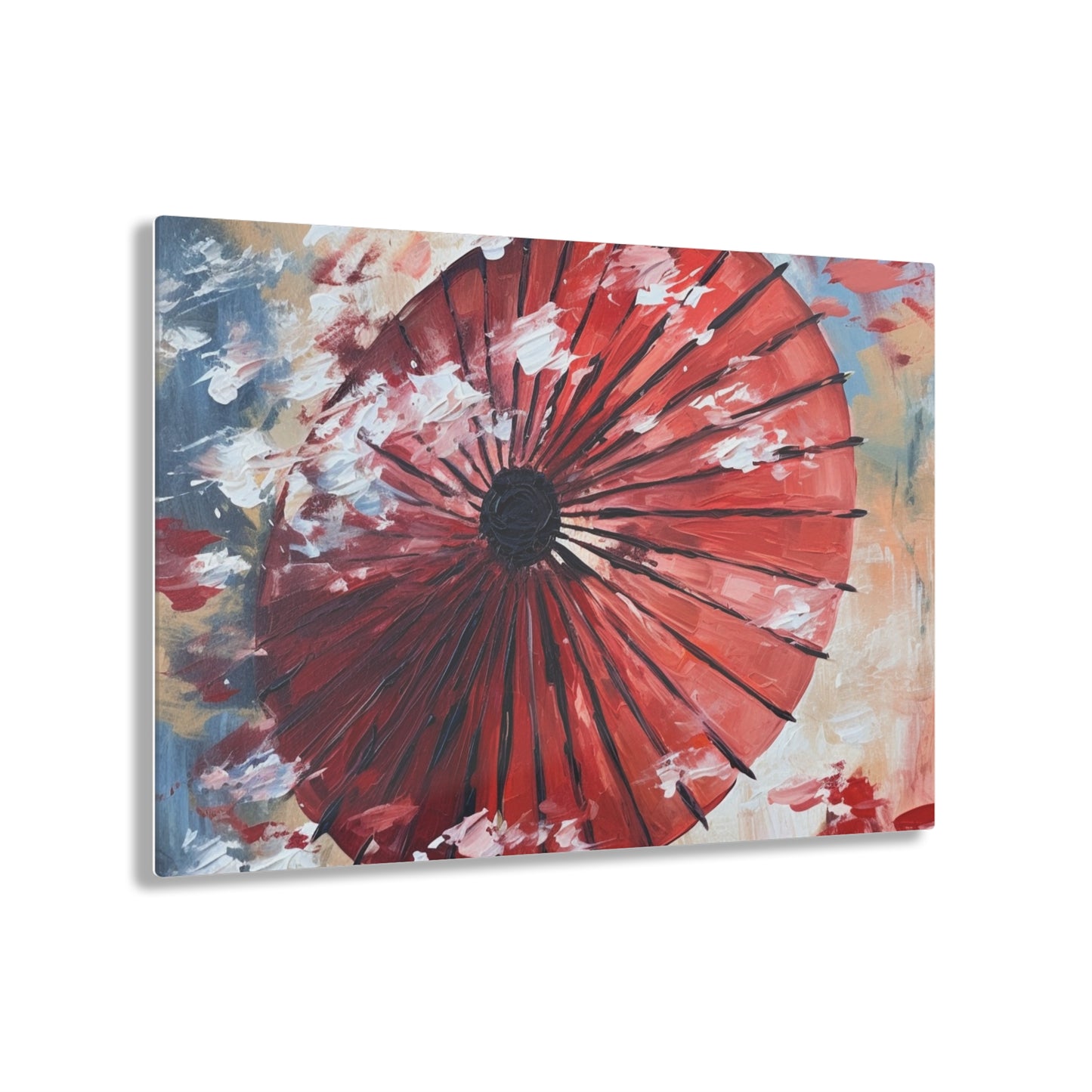 Abstract Japanese Umbrella Painting Acrylic Prints: Unleashing Artistic Beauty
