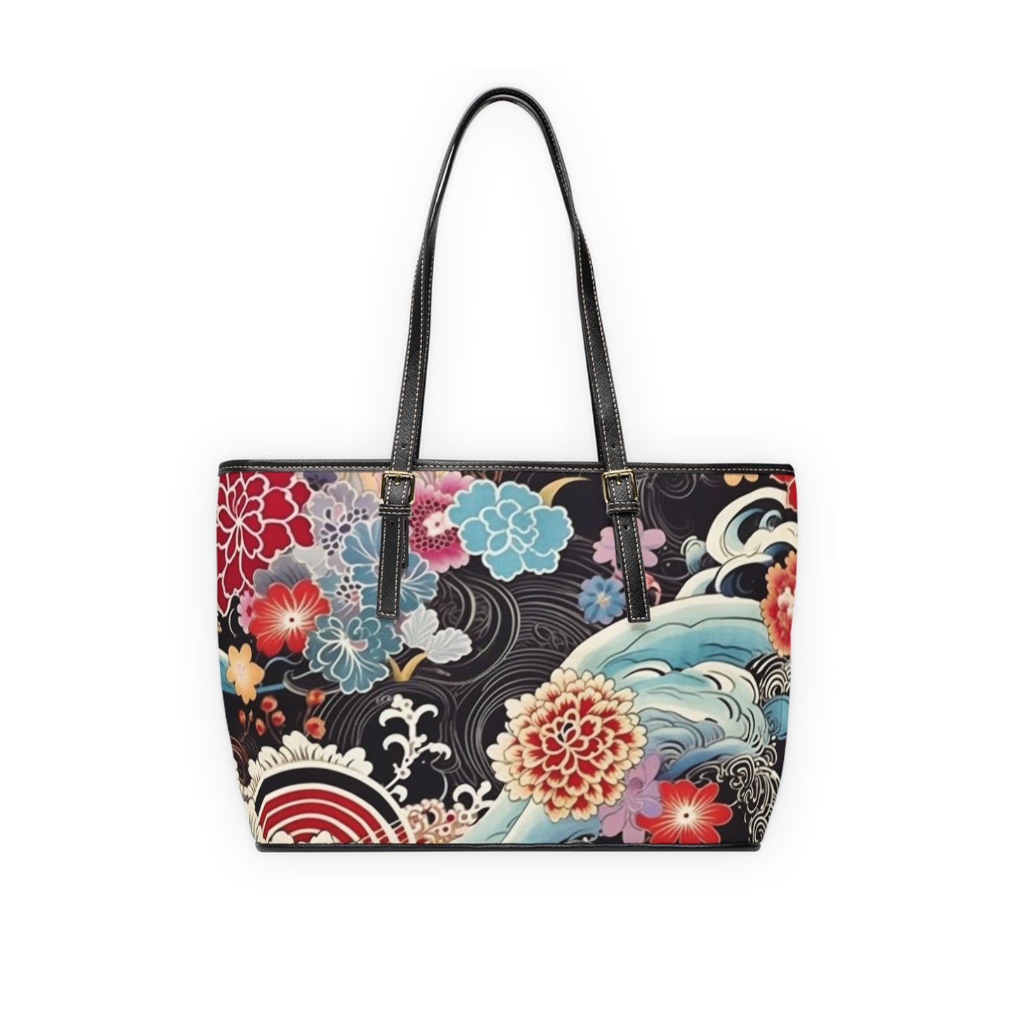 Authentic Japanese Kimono PU Leather Shoulder Bag: Embrace Tradition