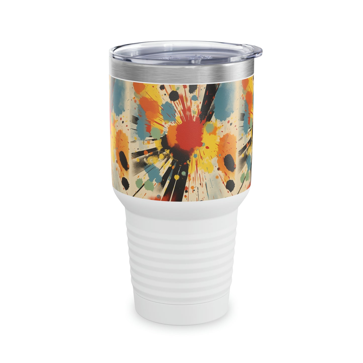 Abstract Harmonies: Silkscreen Patterns Transform the Ringneck Tumbler