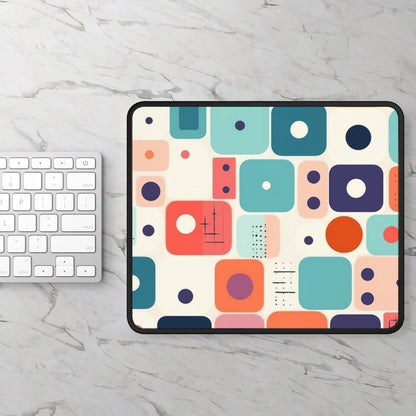 Retro Chic: Atomic Age-Inspired Gaming Mouse Pad with Midcentury Modern Design and 1960s Fashion