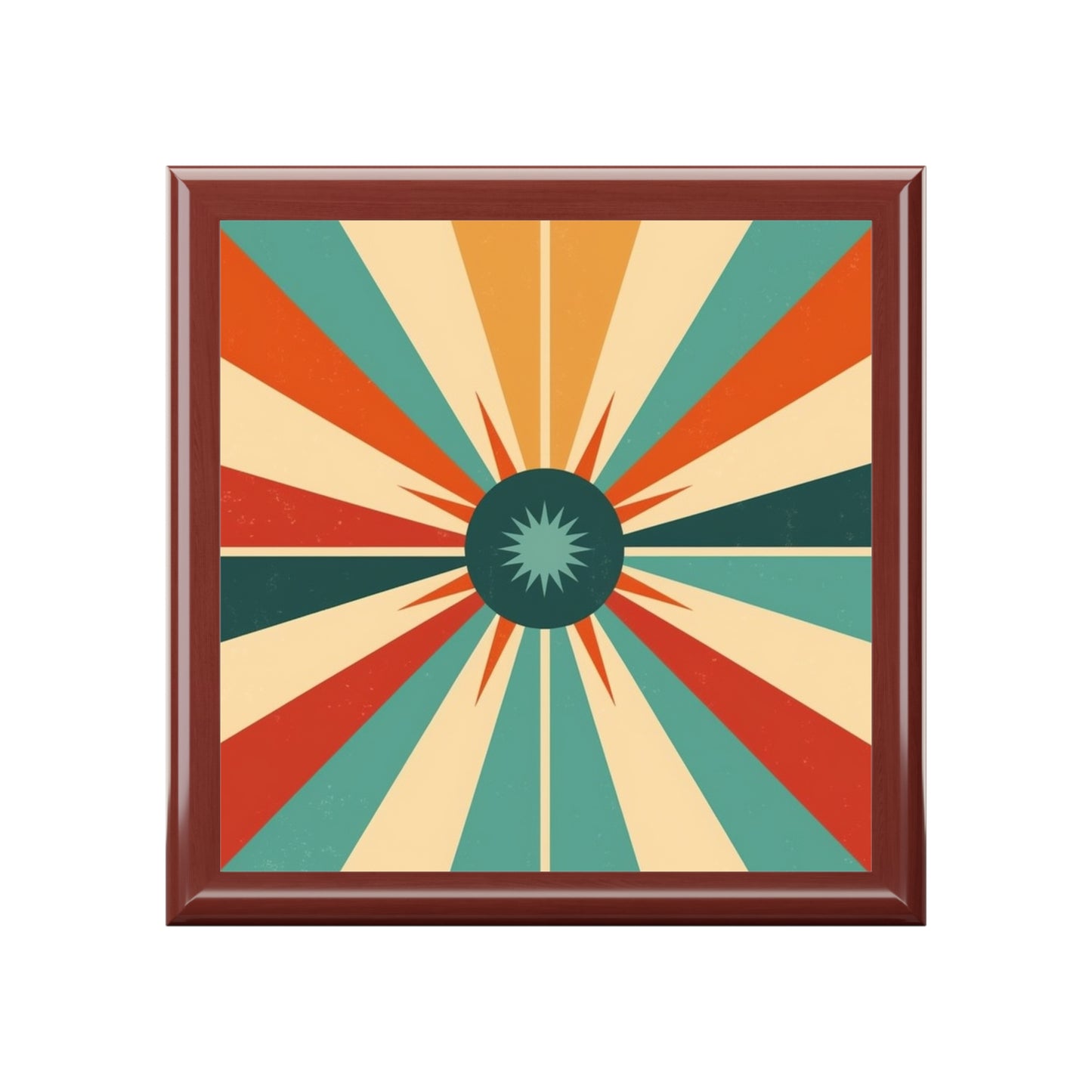Vintage Fashion Inspiration: Starburst Candy Colored Jewelry Box with 1950s and 1960s Flair