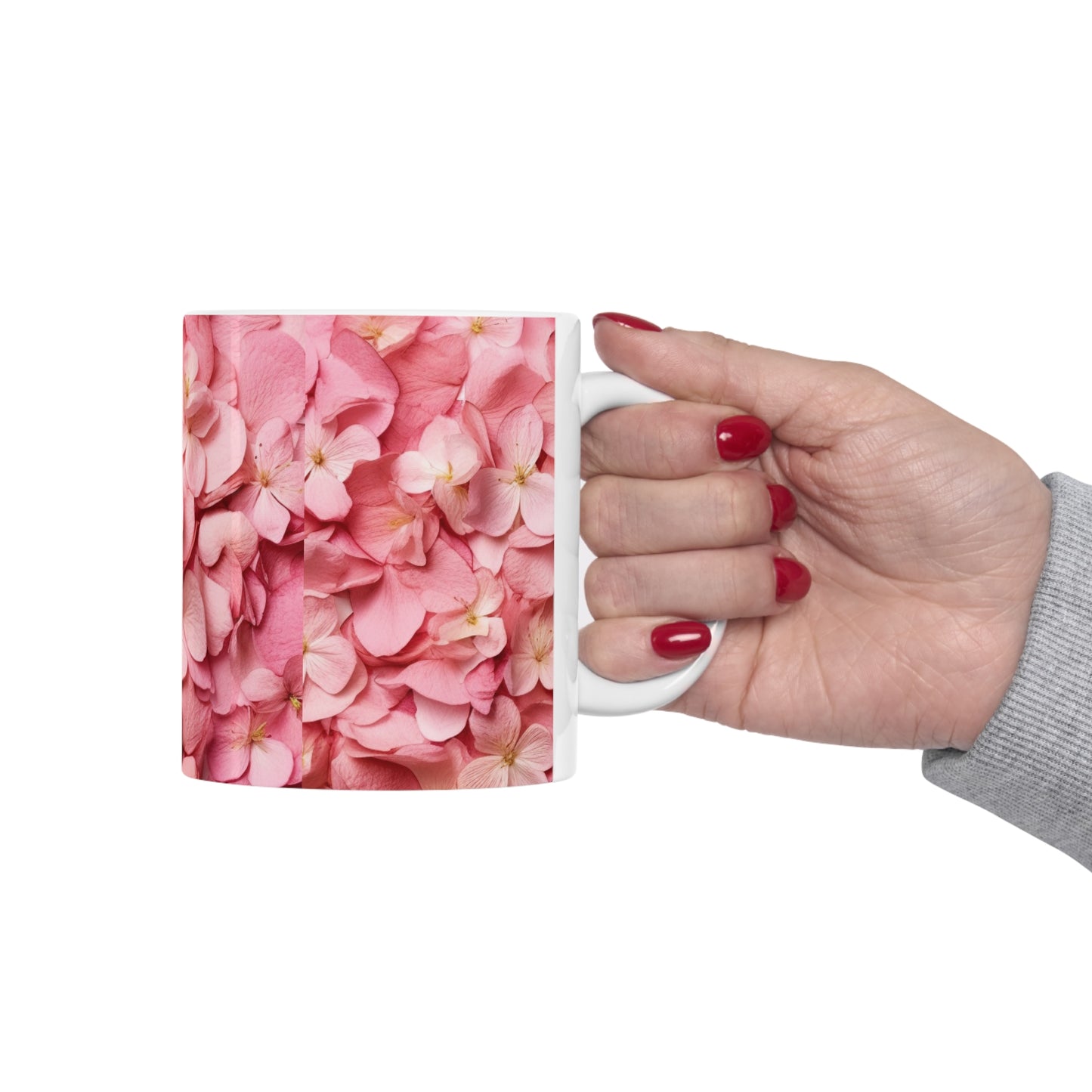 Ceramic Mug: Cherry Blossom Serenity - Embrace Tranquility with Every Sip