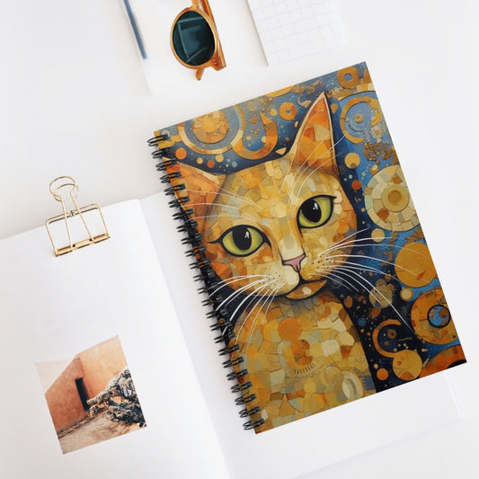 Vienna Secession Awakening: Klimt-Inspired Spiral Notebook