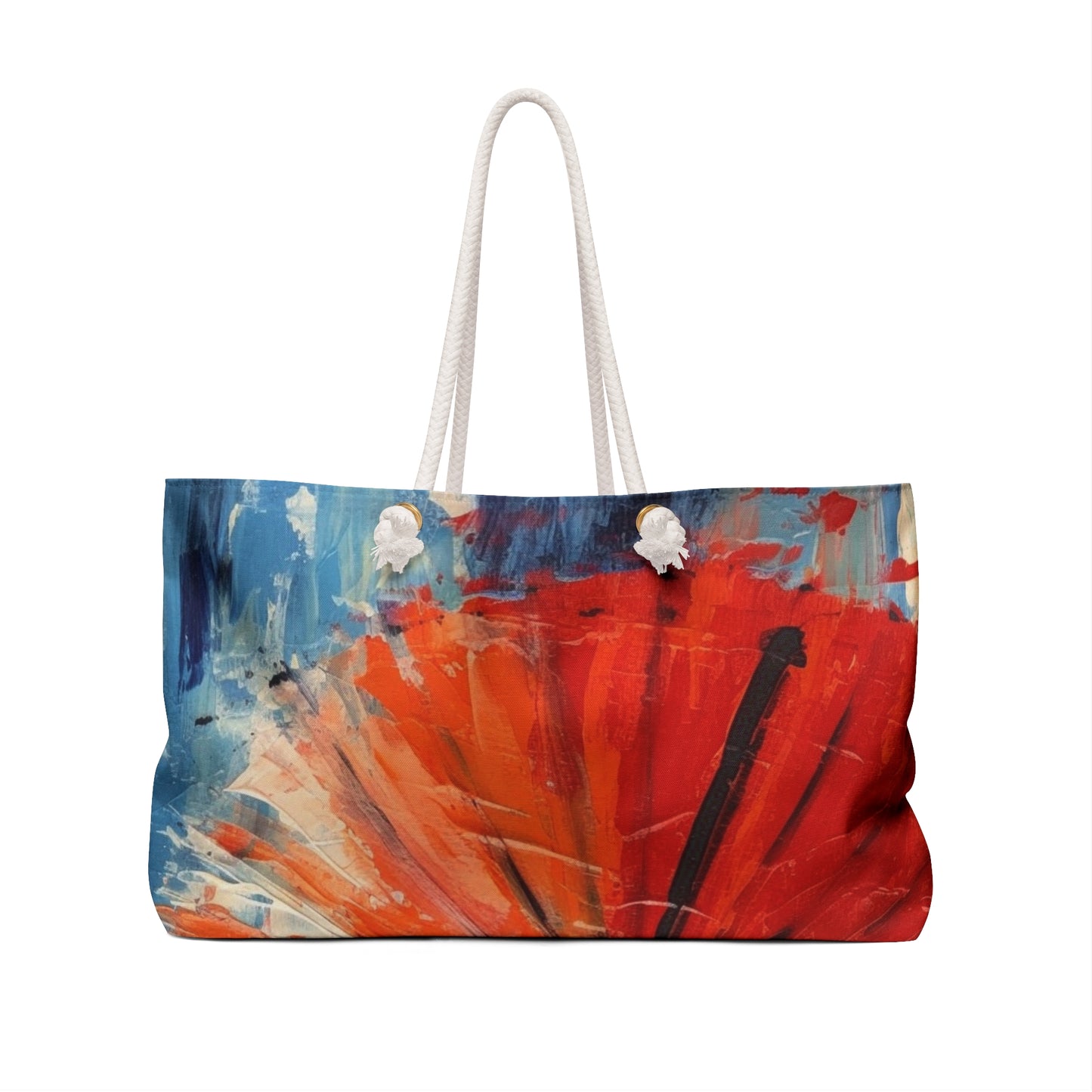 Umbrella Painting Weekender Bag: Channel Your Inner Artist with Abstract Oil Paint