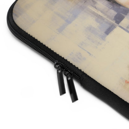 Japanese-Inspired Abstract Oil Painting Laptop Sleeve: Celebrating Geisha Beauty