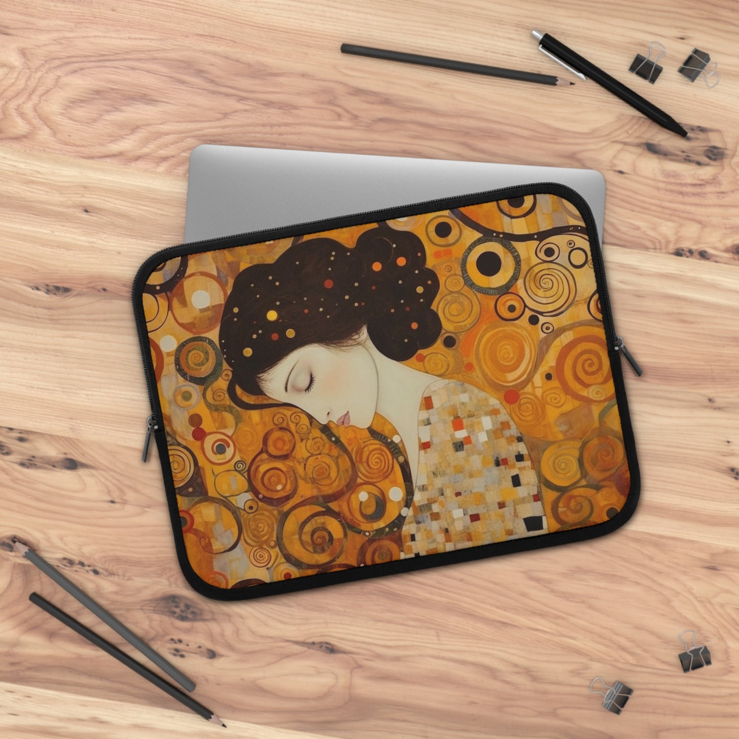 Gustav Klimt Inspired Laptop Sleeve: A Tribute to the Iconic Art of the Vienna Secession