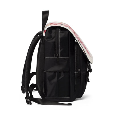Watercolor Cherry Blossom Unisex Casual Shoulder Backpack