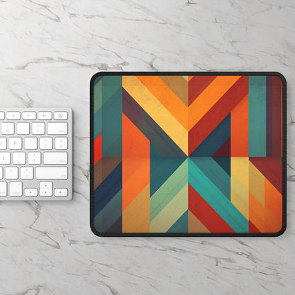 Abstract Geometric Expression: Midcentury Modern Gaming Mouse Pad for Artistic Souls