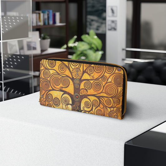 The Tree of Life Zipper Wallet: A Modern Art Tribute to Gustav Klimt