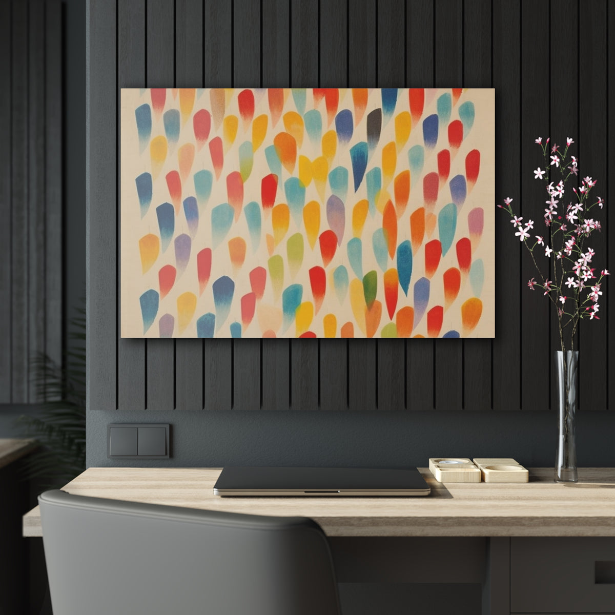 Energetic Abstraction: Colorful Shapes Acrylic Prints