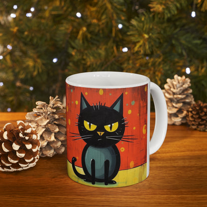 Cat-Tastic Blend: Best Ceramic Mug for Atomic Age and Midcentury Homes