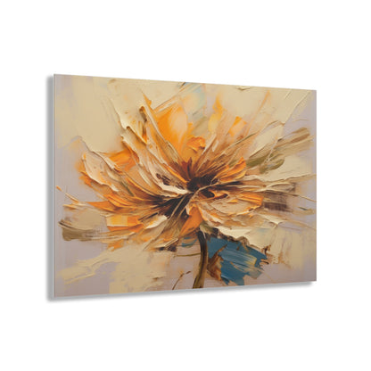 A Brush of Nature's Elegance: Acrylic Prints for Artistic Flower Lovers