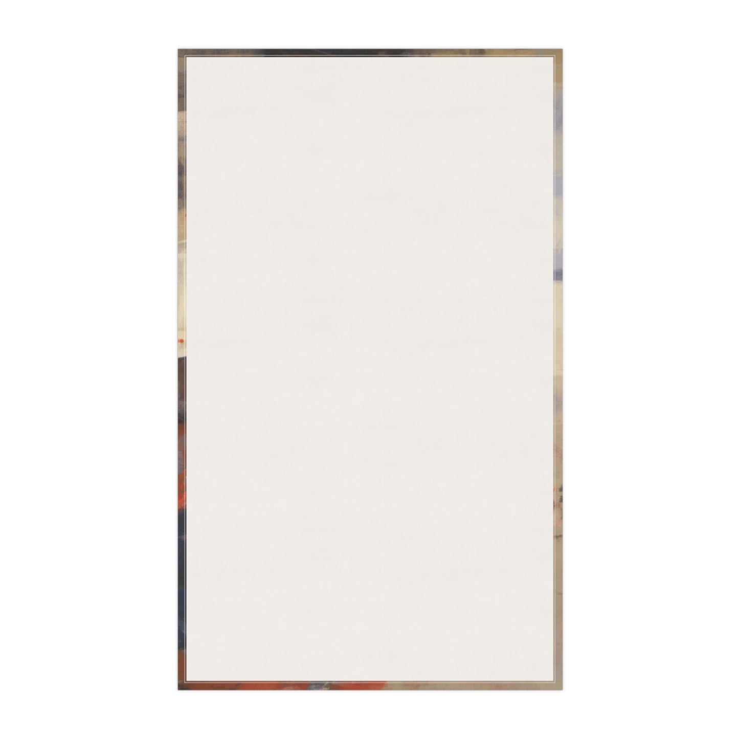 Japanese-Inspired Abstract Oil Painting Kitchen Towel: Celebrating Geisha Beauty