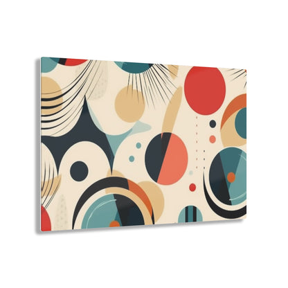 Abstract Elegance: Midcentury Modern Acrylic Prints with Modern Abstract Art and Vintage Fashion