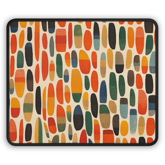 Primary Abstraction: Colored Shapes Gaming Mouse Pad Inspired by Ellsworth Kelly
