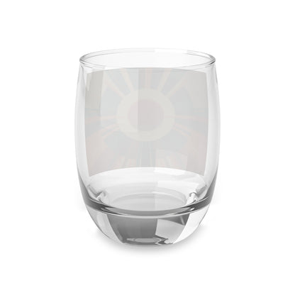 Minimalist Sunshine: Midcentury Modern Sun Whiskey Glass