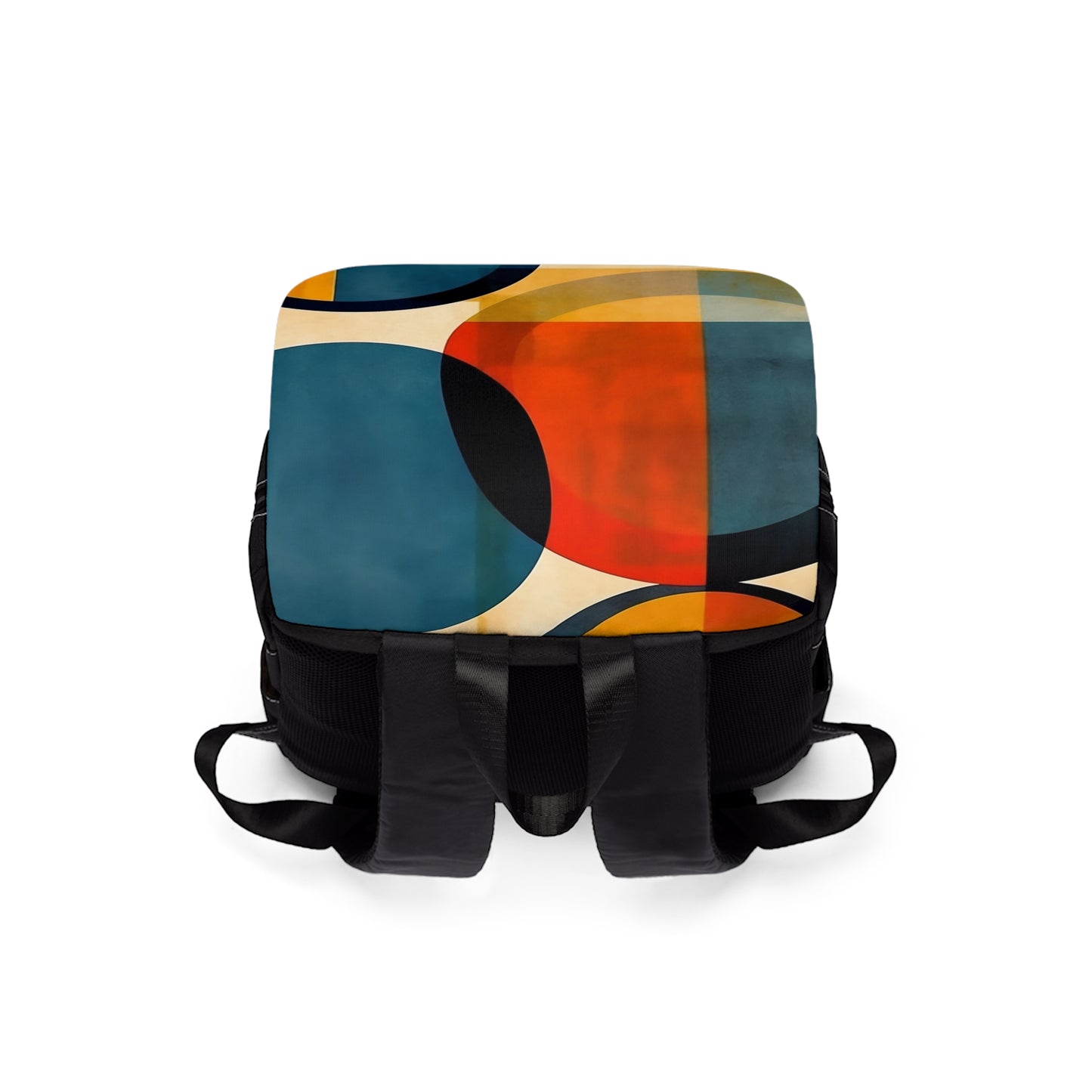 Unisex Casual Shoulder Backpack: Geometric Expression of Unisex Fashion Trends