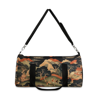 Tapestry Treasures: Japanese-inspired Duffel Bag for Art Lovers