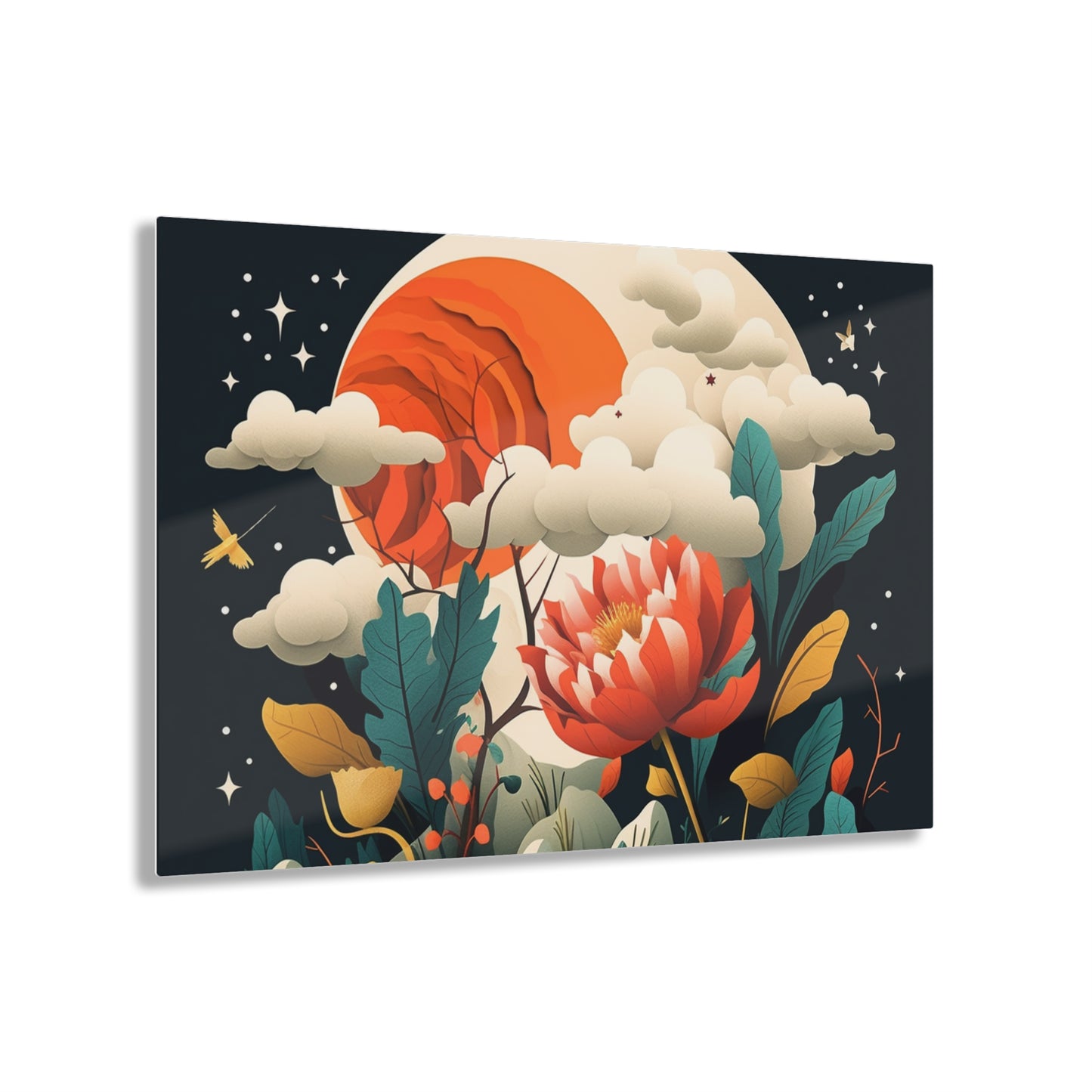 Retro Chic: Atomic Age-Inspired Acrylic Prints with Midcentury Modern Design and 1960s Fashion