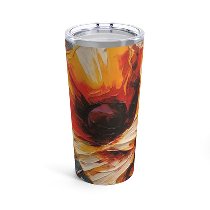 Exploring Poppy Beauty: Flower Drawing Tumbler