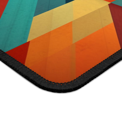 Abstract Geometric Expression: Midcentury Modern Gaming Mouse Pad for Artistic Souls