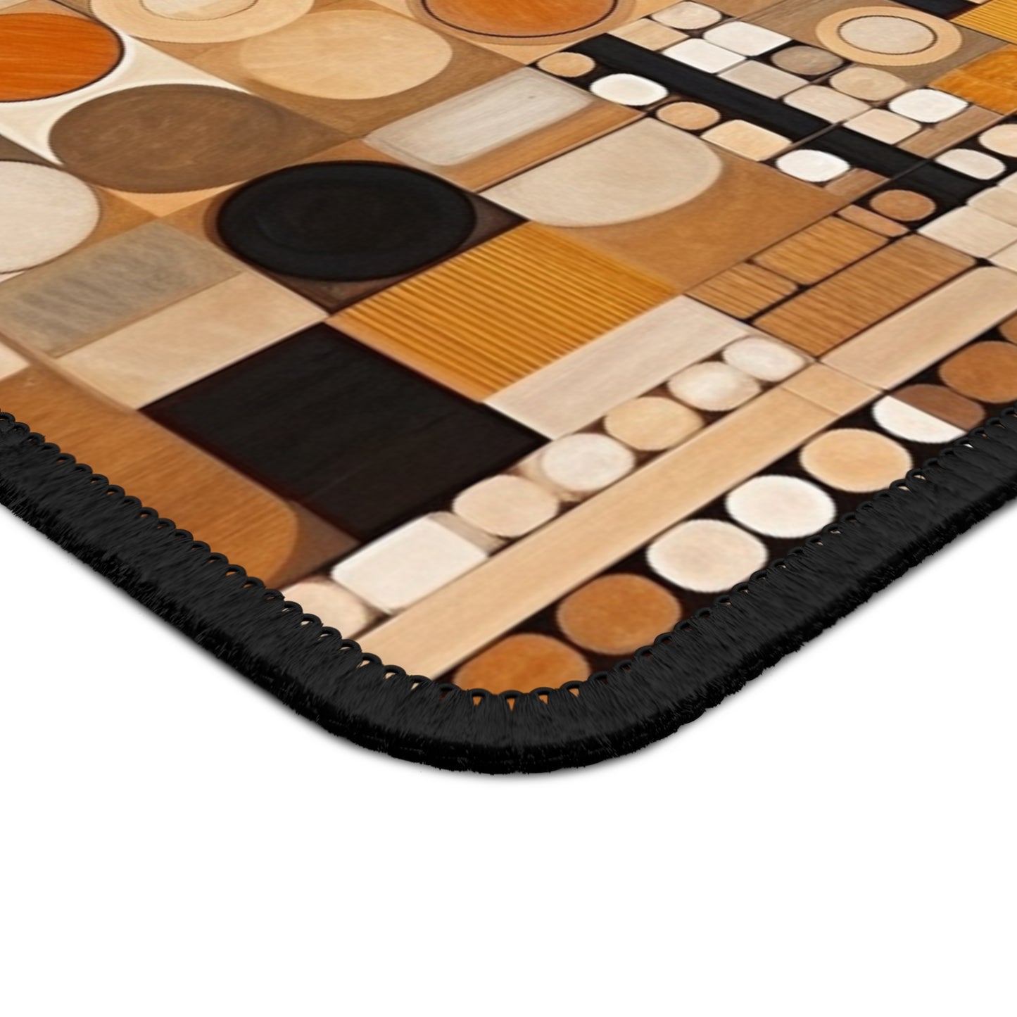 Circular Symphony: Geometric Gaming Mouse Pad with Artistic Flair