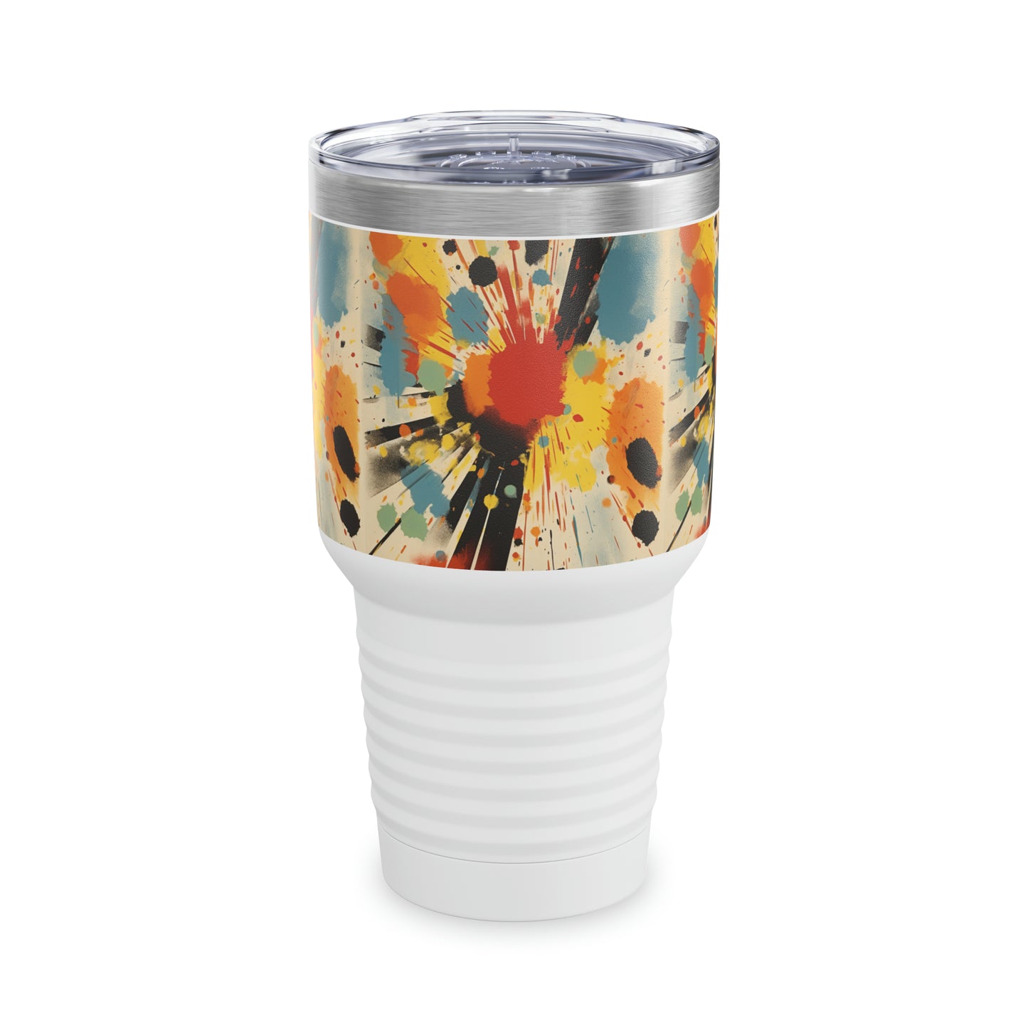 Abstract Harmonies: Silkscreen Patterns Transform the Ringneck Tumbler
