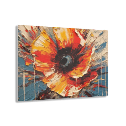 Poppy Symphony: Acrylic Prints with Abstract Floral Artwork