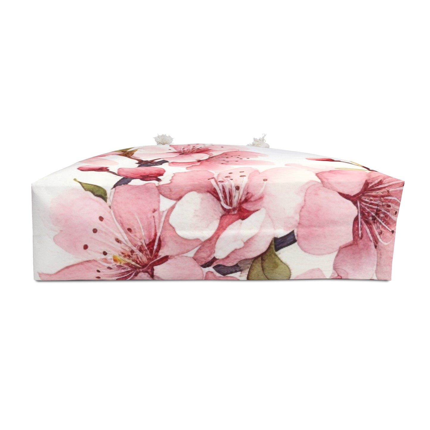 Watercolor Cherry Blossom Weekender Bag