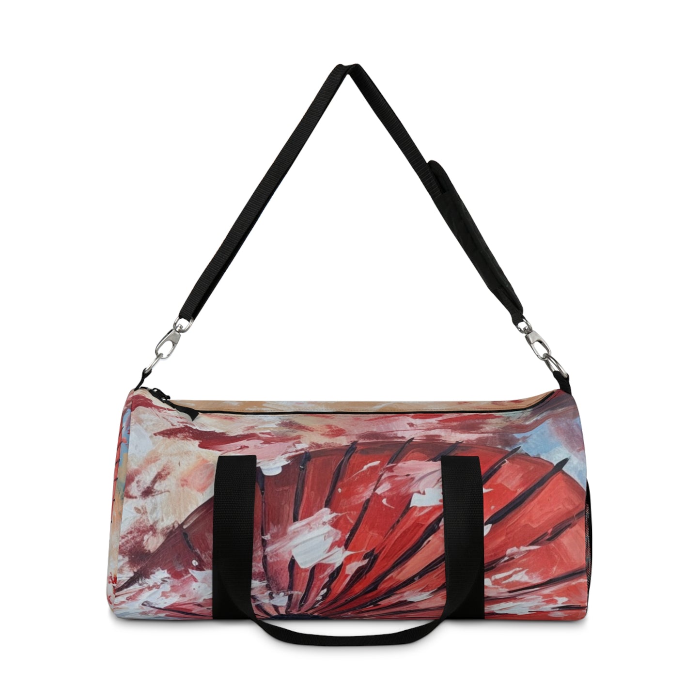Abstract Japanese Umbrella Painting Duffel Bag: Unleashing Artistic Beauty