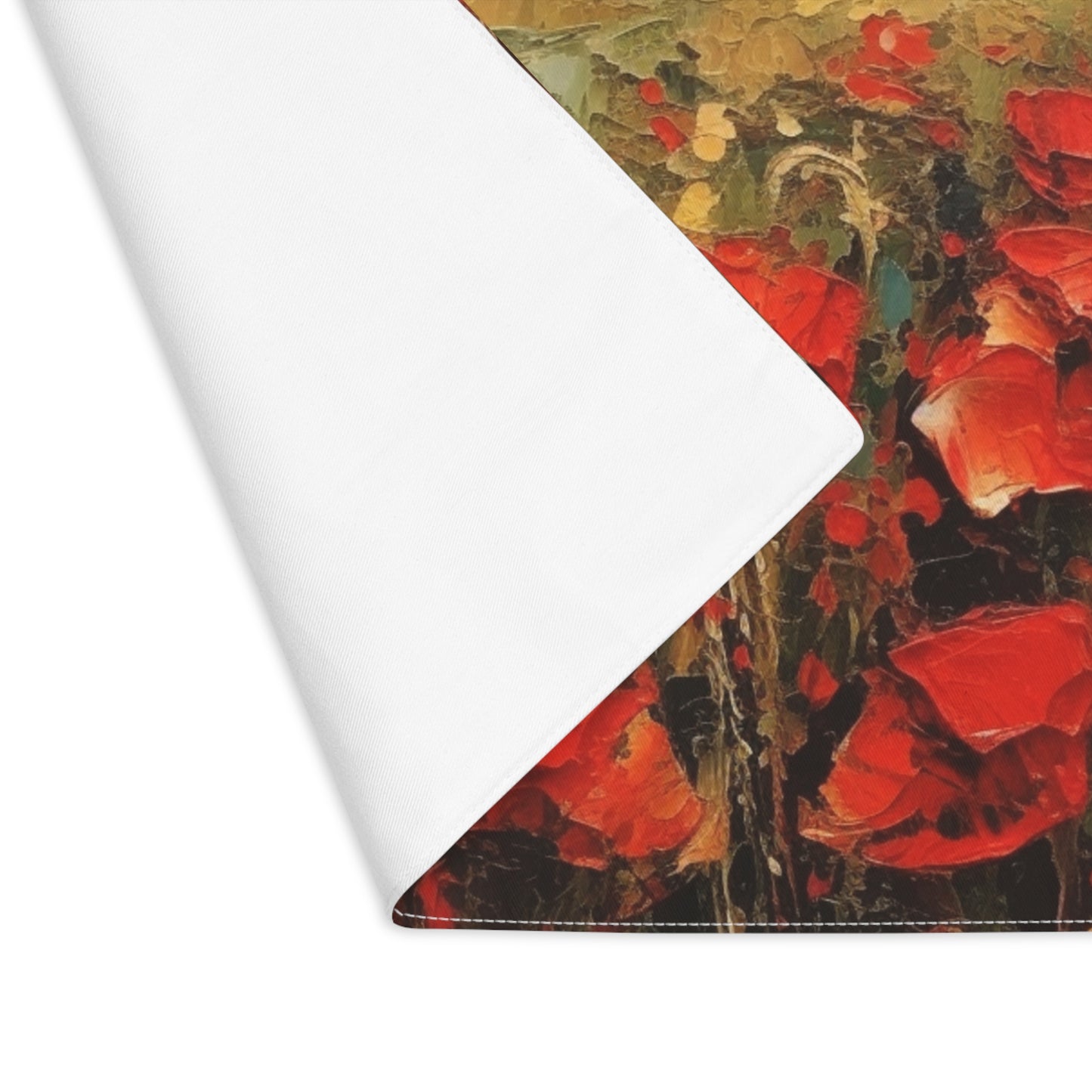 Abstract Poppy Fields: Placemat for Artistic Inspiration