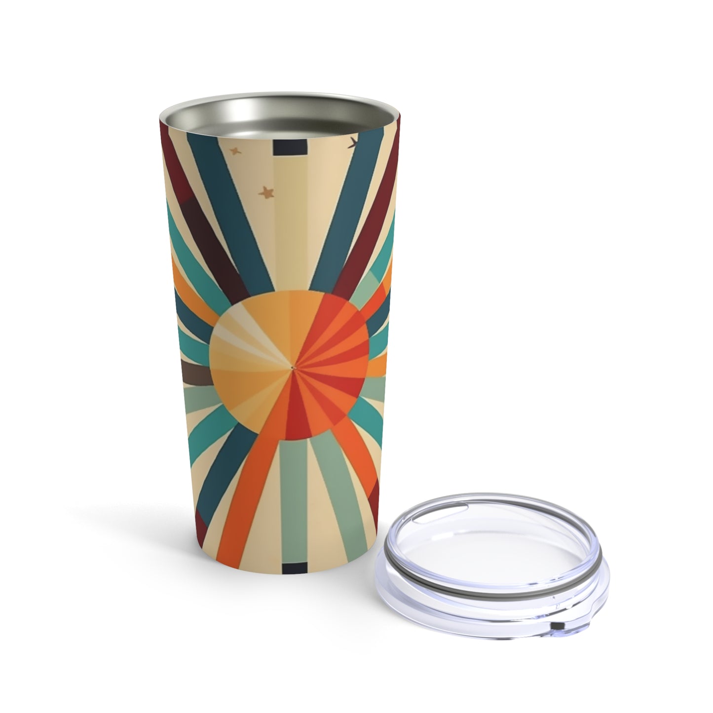 Artistic Abstractions: Starburst Candy Colored Tumbler for Modern Abstract Art Lovers