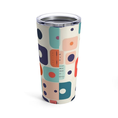 Retro Chic: Atomic Age-Inspired Tumbler with Midcentury Modern Design and 1960s Fashion