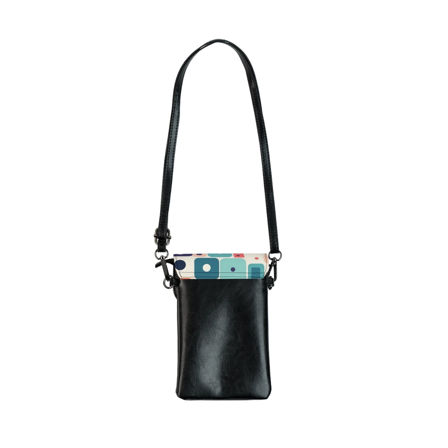 Retro Chic: Atomic Age-Inspired Small Cell Phone Wallet with Midcentury Modern Design and 1960s Fashion